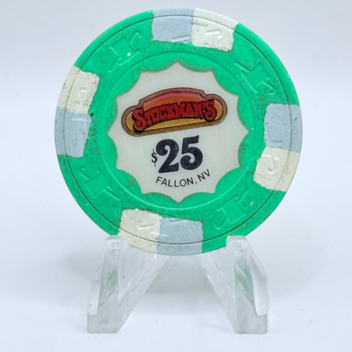Stockman's Fallon Nevada 1989 $25 Casino Chip N2644