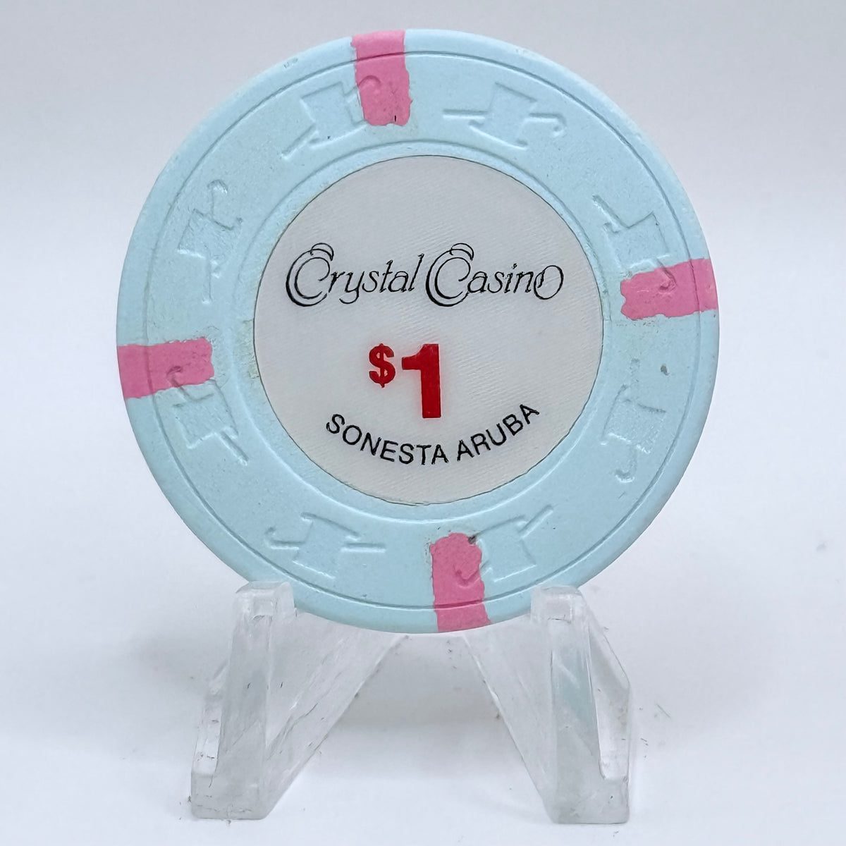 Renaissance) Crystal Casino (Sonesta Oranjestad Aruba $1 Casino Chip