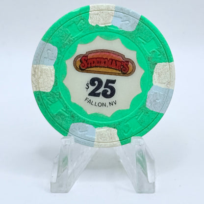 Stockman's Fallon Nevada 1989 $25 Casino Chip N2644