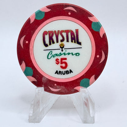 Renaissance) Crystal Casino (Sonesta Oranjestad Aruba $5 Casino Chip