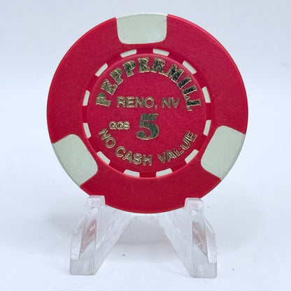 Peppermill Reno Nevada 1998 $5 NCV Casino Chip V1292