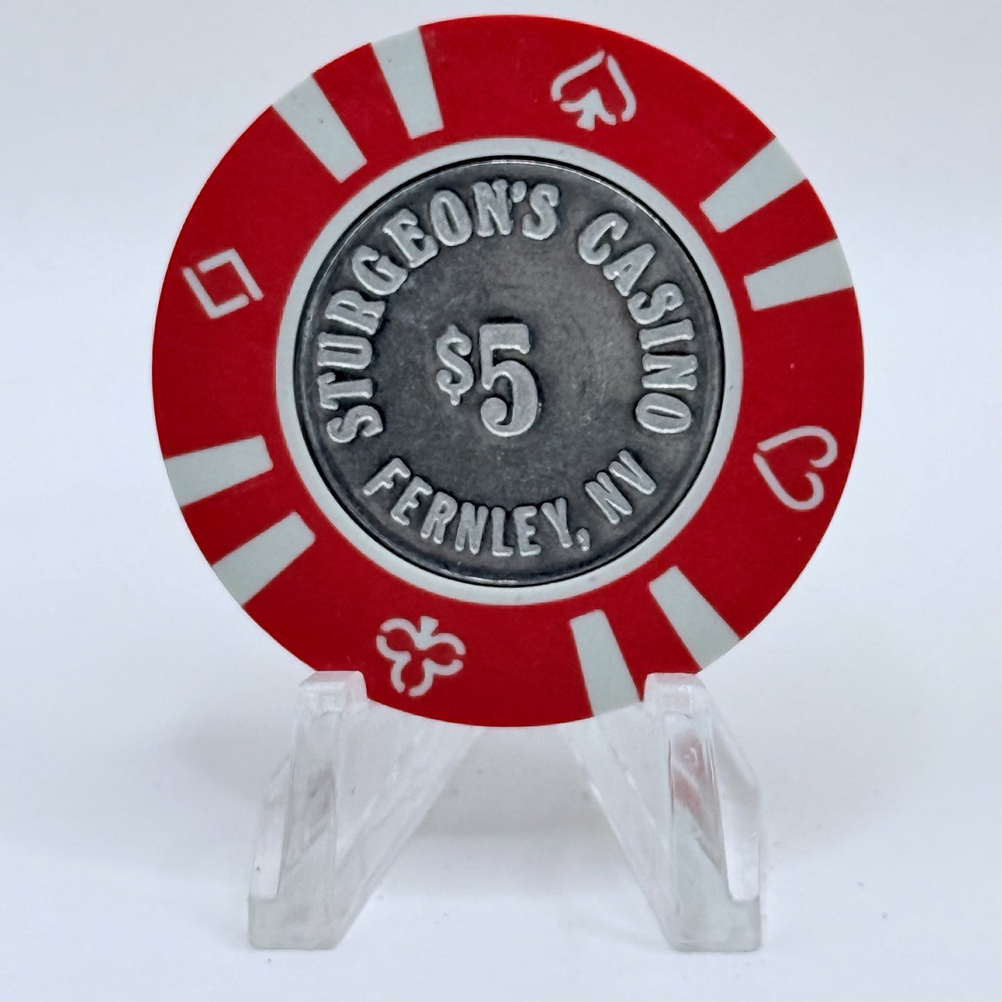 Sturgeon's Fernley Nevada 1989 $5 Casino Chip N0201