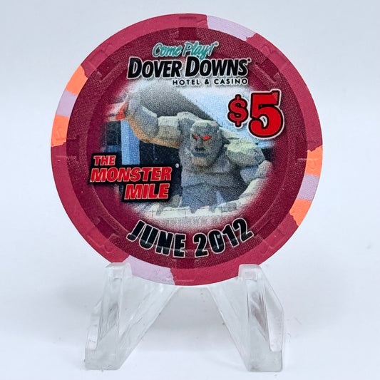 Dover Downs Hotel & Casino Dover Delaware 2012 'The Monster Mile' LE $5 Casino Chip