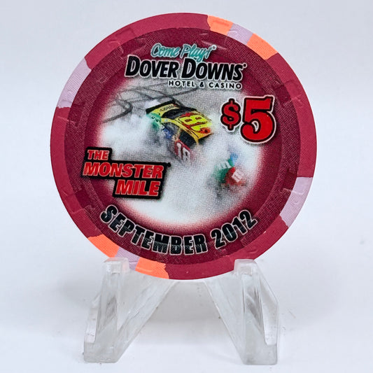 Dover Downs Hotel & Casino Dover Delaware 2012 'The Monster Mile' LE $5 Casino Chip