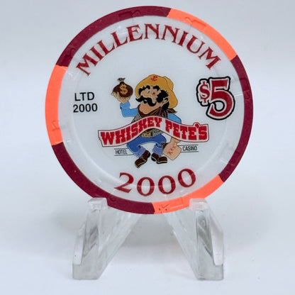 Whiskey Pete's Primm Nevada 1999 'Millennium' LE $5 Casino Chip V6032