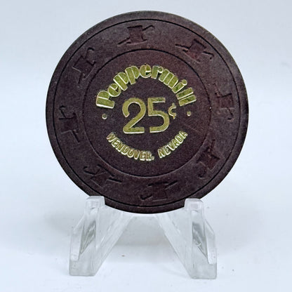 Peppermill Wendover Nevada 1985 $0.25 Casino Chip N3090