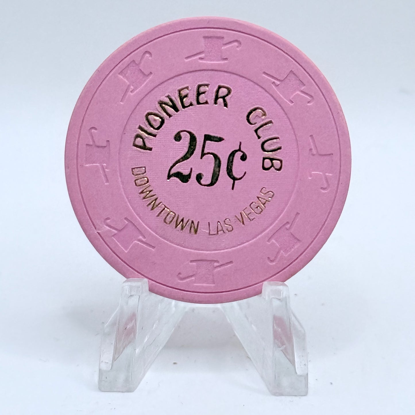 Pioneer Club Las Vegas Nevada 1980s $0.25 Casino Chip N3110
