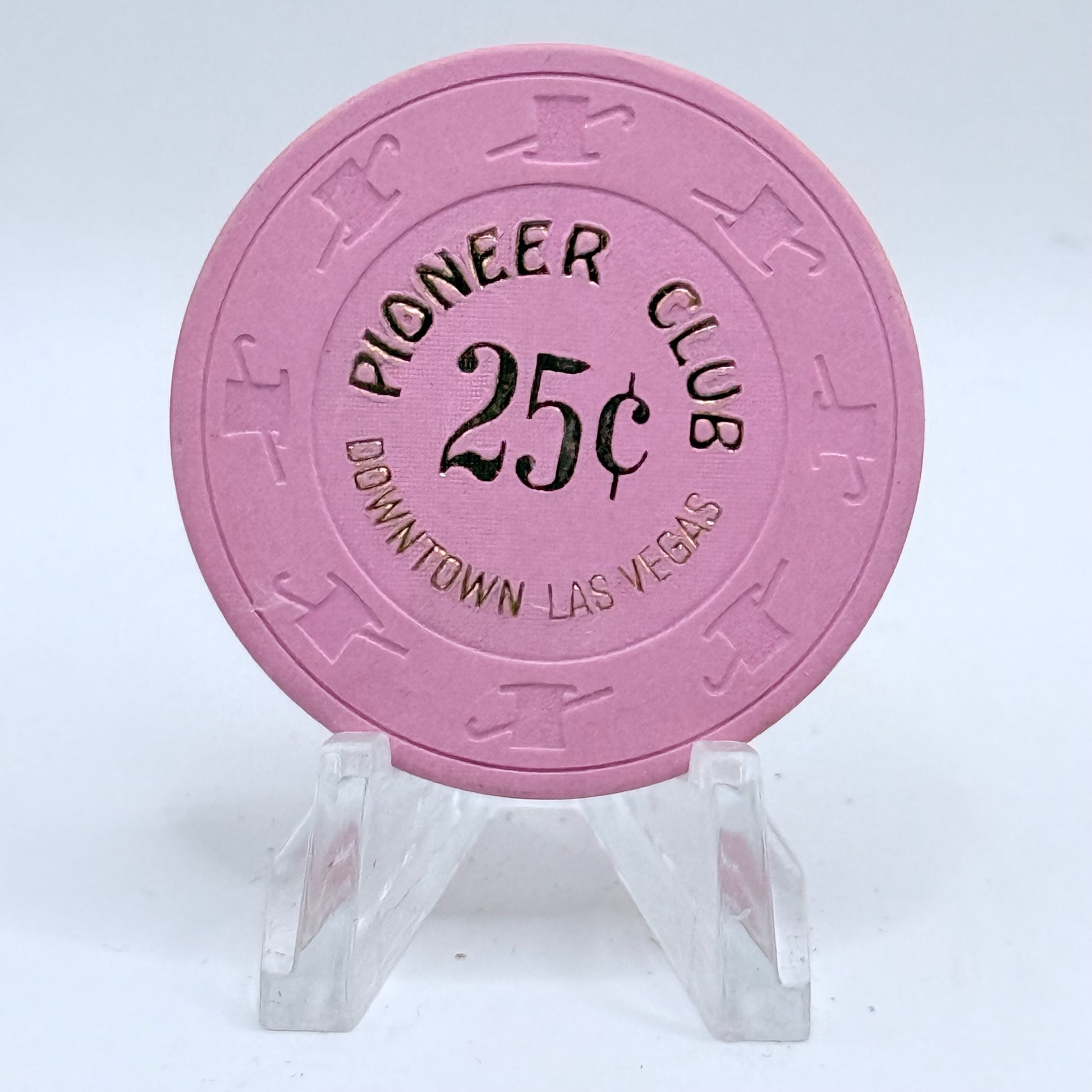 Pioneer Club Las Vegas Nevada 1980s $0.25 Casino Chip N3110