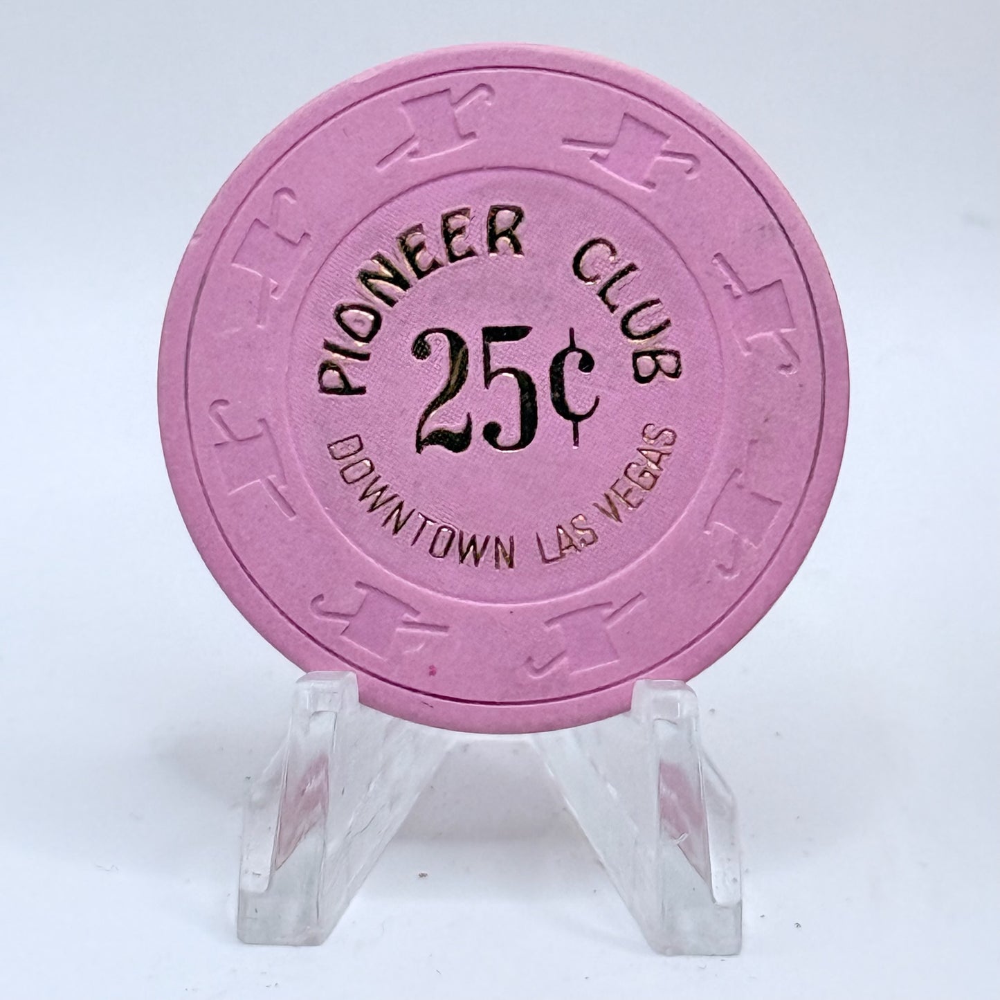 Pioneer Club Las Vegas Nevada 1980s $0.25 Casino Chip N3110