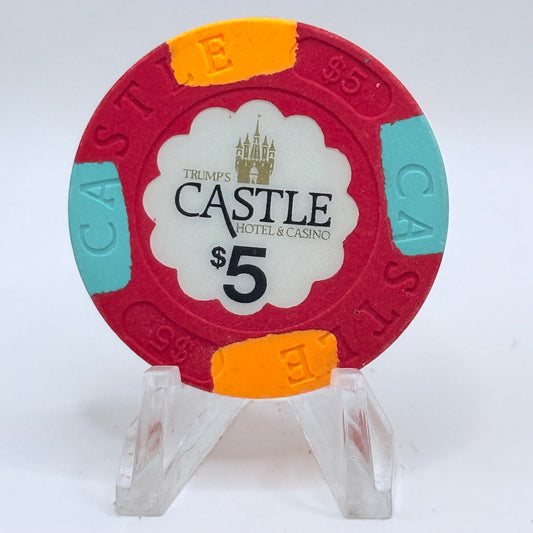 Trump's Castle Atlantic City New Jersey 1996 $5 Casino Chip