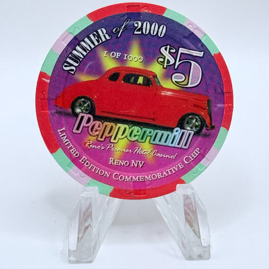 Peppermill Reno Nevada 2000 'Summer of 2000' LE $5 Casino Chip V6296