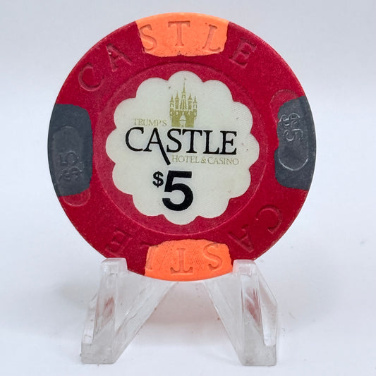 Trump's Castle Atlantic City New Jersey $5 Casino Chip