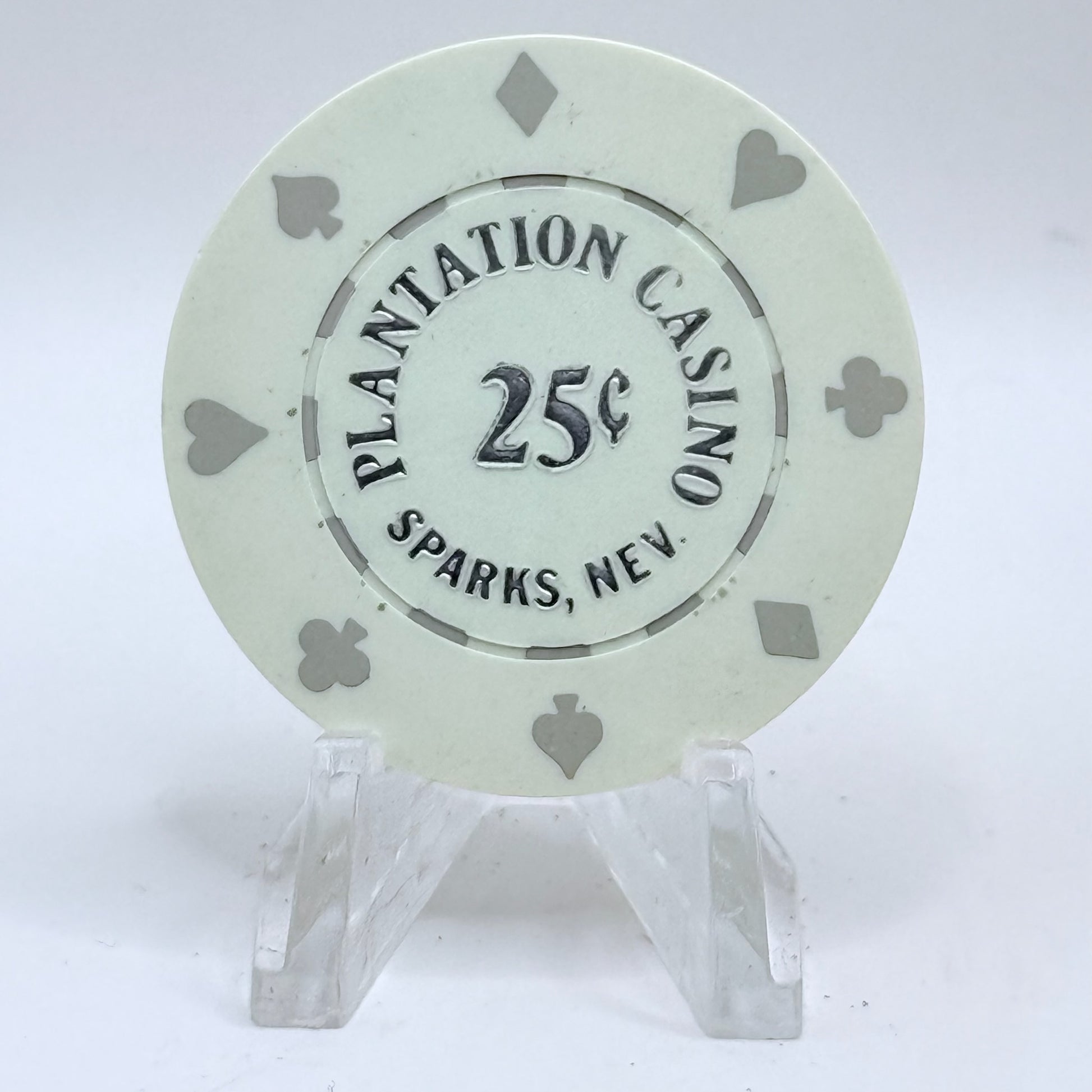 Plantation Sparks Nevada 1990 $0.25 Casino Chip N0269
