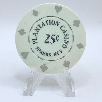 Plantation Sparks Nevada 1990 $0.25 Casino Chip N0269