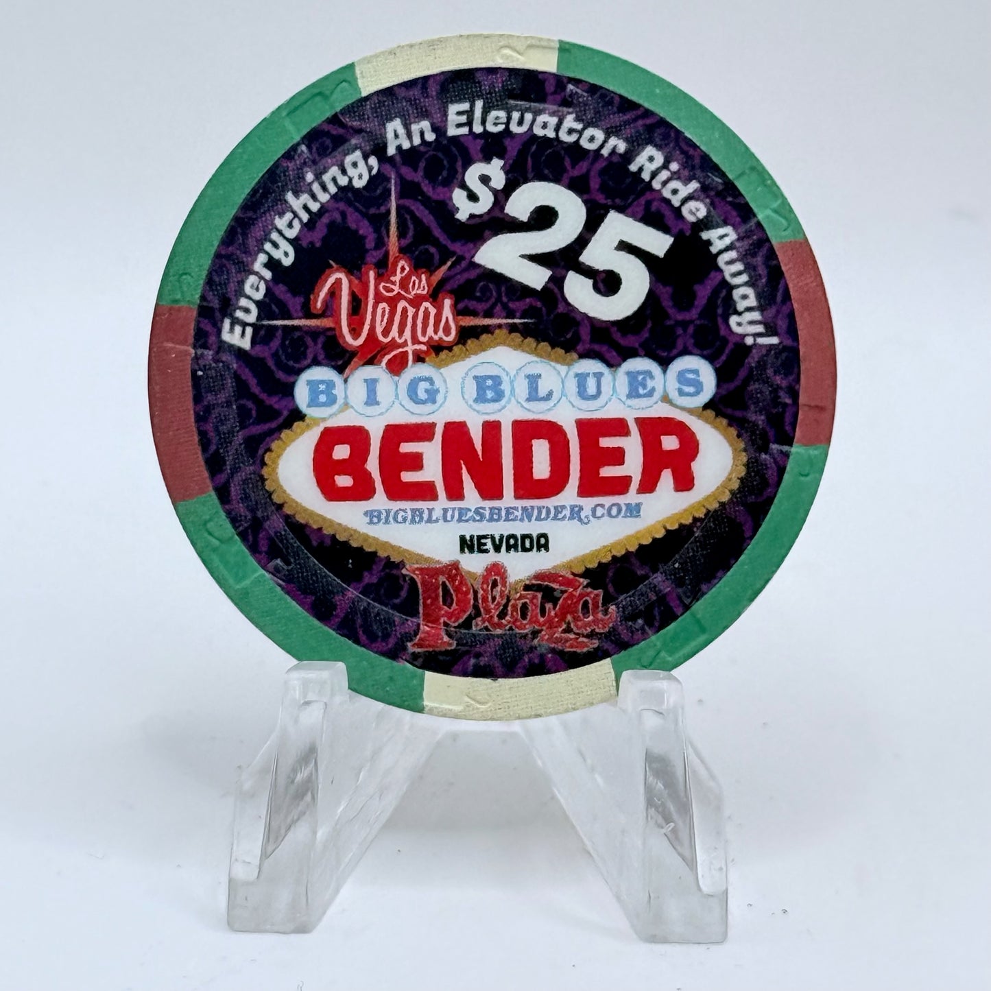 Plaza Hotel and Casino Las Vegas Nevada 2016 LE $25 Casino Chip D2472