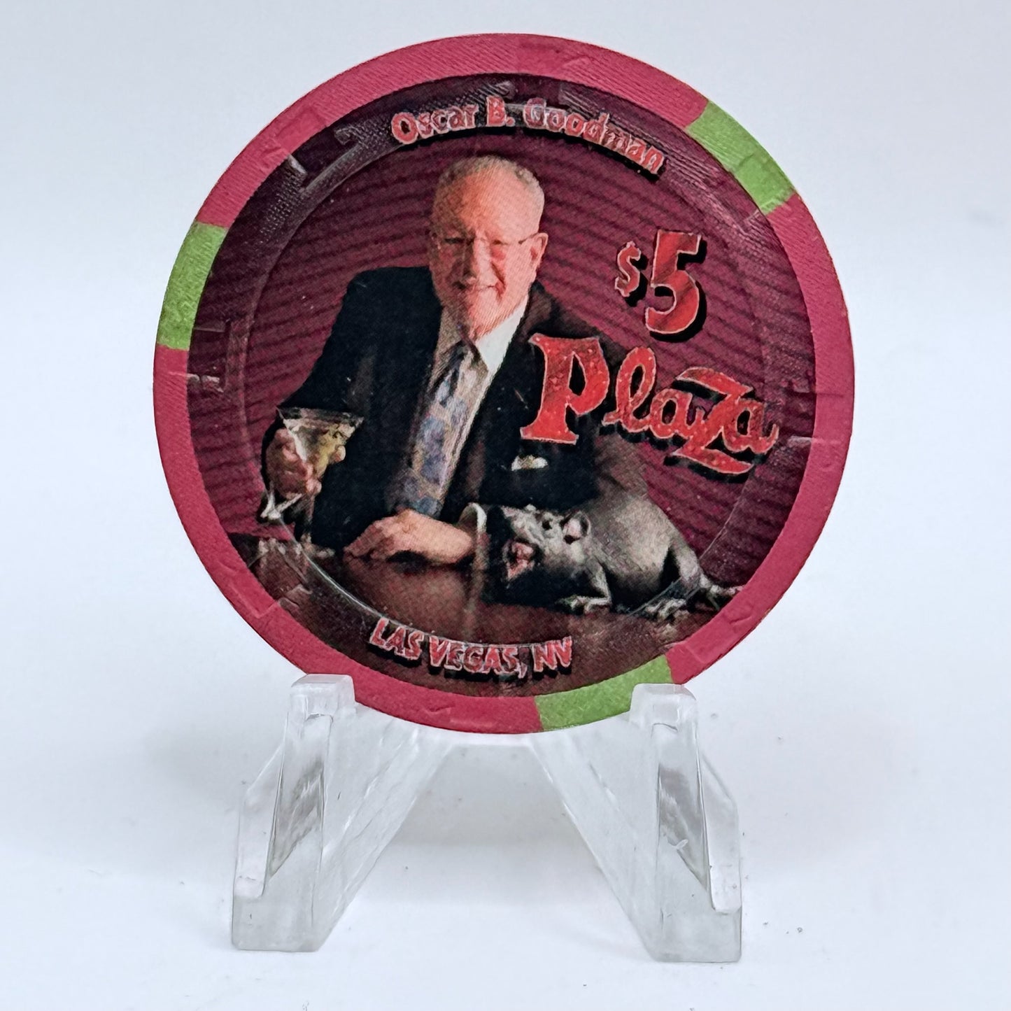Plaza Hotel and Casino Las Vegas Nevada 2015 LE $5 Casino Chip D1898