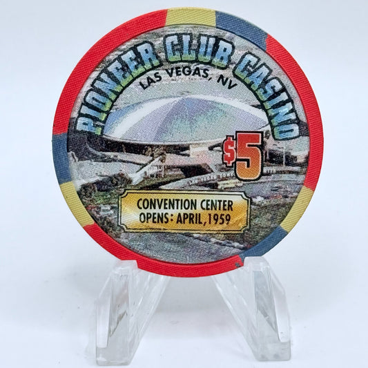 Pioneer Club Las Vegas Nevada 1995 'Convention Center Open' LE $5 Casino Chip N2540