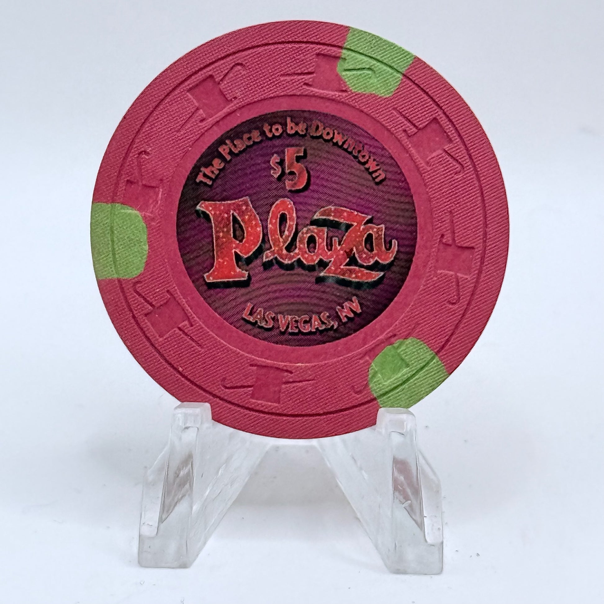 Plaza Hotel and Casino Las Vegas Nevada 2015 $5 Casino Chip D1897