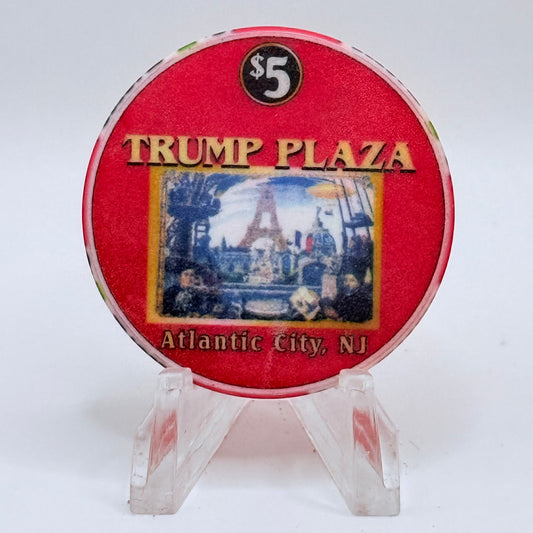Trump Plaza Atlantic City New Jersey 'Universal Exposition Paris, France' LE $5 Casino Chip