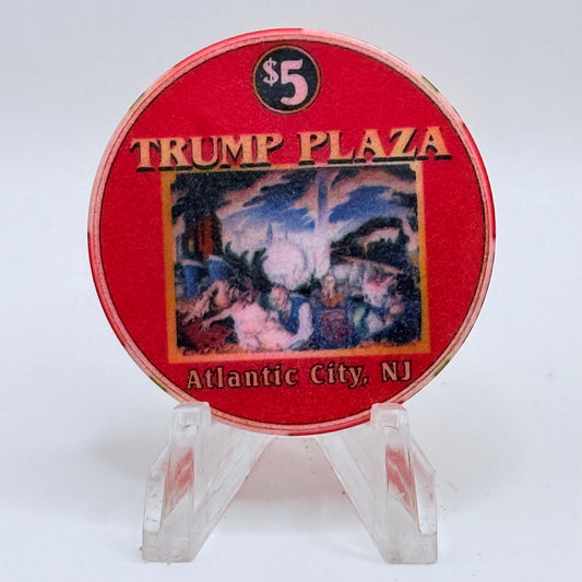 Trump Plaza Atlantic City New Jersey 'New York World's Fair Flushing Meadows' LE $5 Casino Chip