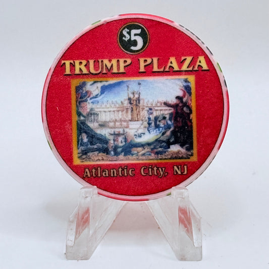 Trump Plaza Atlantic City New Jersey 'Worlds Colombian Expo Chicago' LE $5 Casino Chip