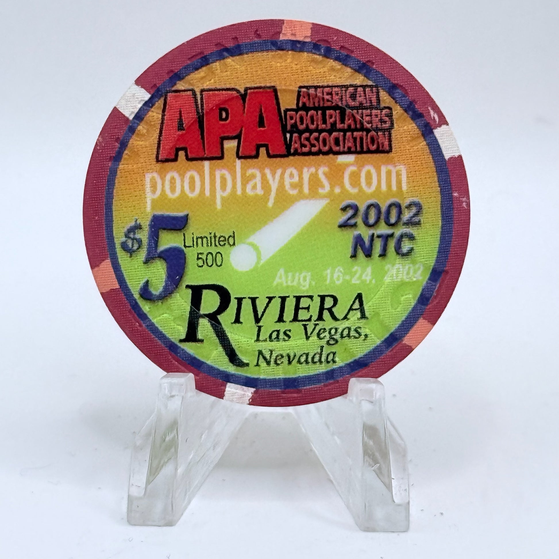 Riviera Las Vegas Nevada 2002 LE $5 Casino Chip E2374