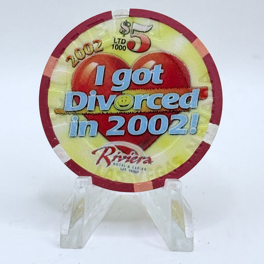 Riviera Las Vegas Nevada 2002 LE $5 Casino Chip V9644