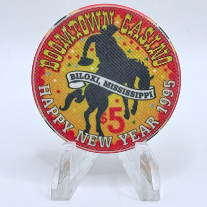 Boomtown Biloxi Mississippi 1995 'New Years' LE $5 Casino Chip