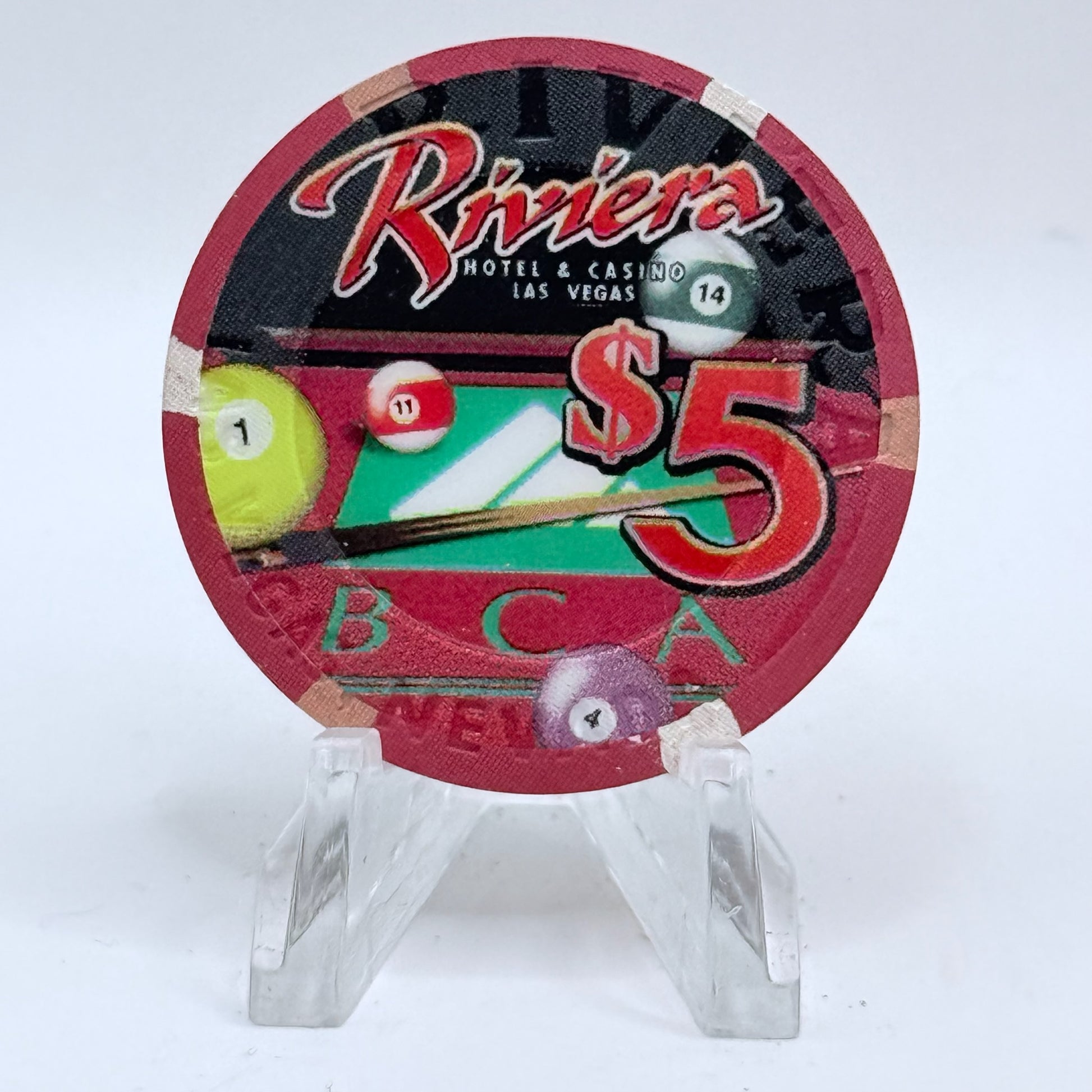 Riviera Las Vegas Nevada 2002 LE $5 Casino Chip E2377