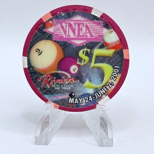 Riviera Las Vegas Nevada 2001 LE $5 Casino Chip V9653