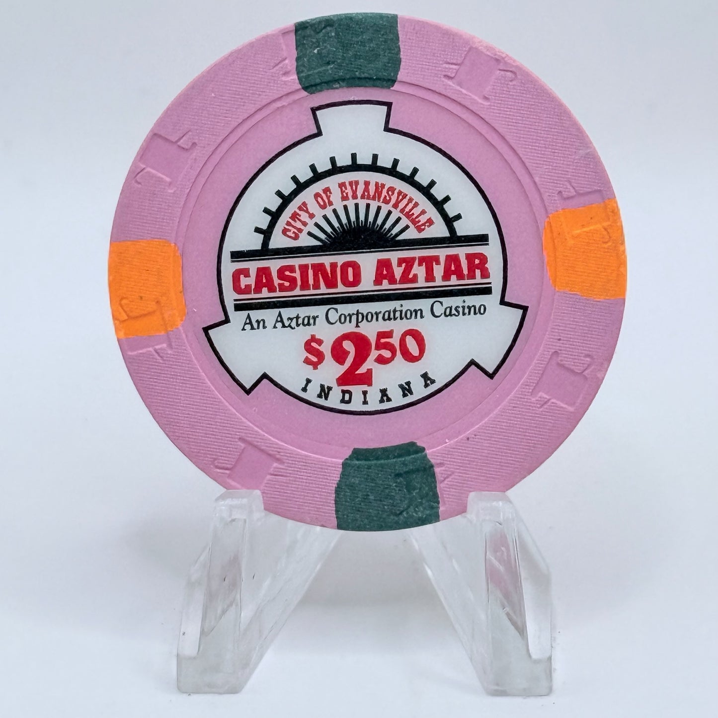 Casino Aztar Evansville Indiana $2.50 Casino Chip