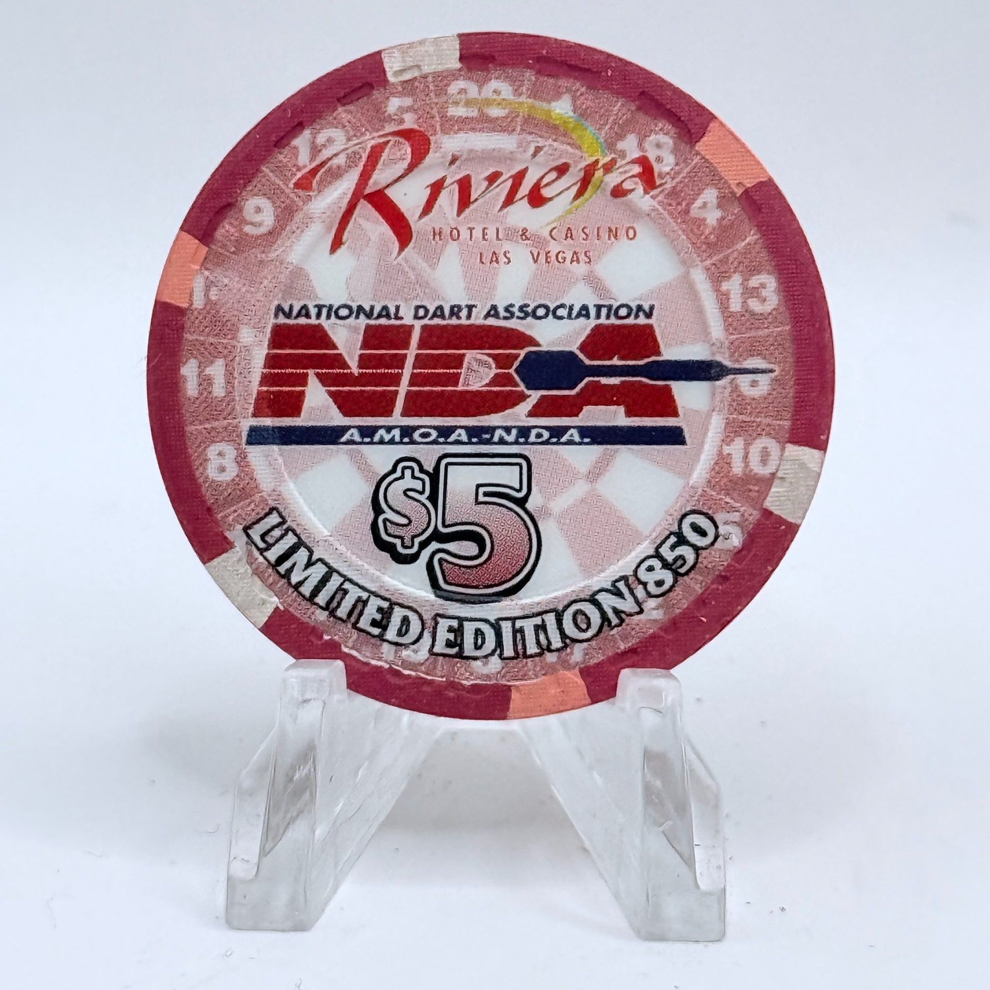 Riviera Las Vegas Nevada 2001 LE $5 Casino Chip V6575
