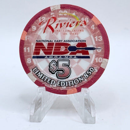 Riviera Las Vegas Nevada 2001 LE $5 Casino Chip V6575