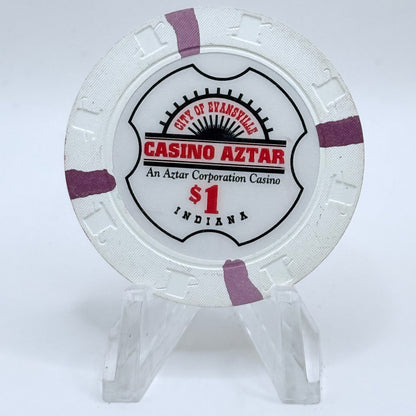 Casino Aztar Evansville Indiana Series 1 $1 Casino Chip