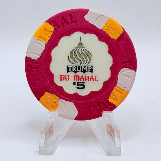 Trump Taj Mahal Atlantic City New Jersey $5 Casino Chip