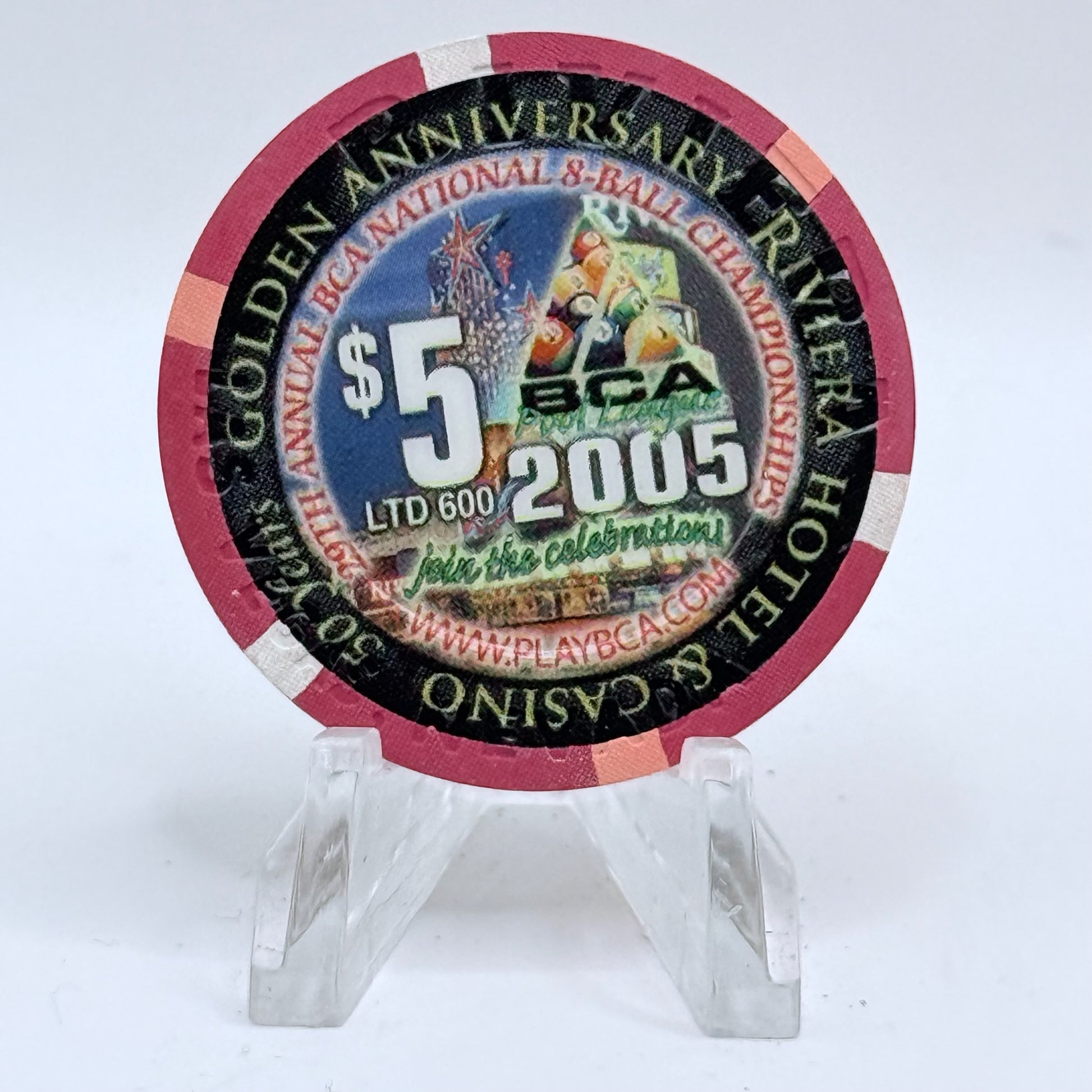 Riviera Las Vegas Nevada 2005 'Las Vegas Centennial' LE $5 Casino Chip E5178
