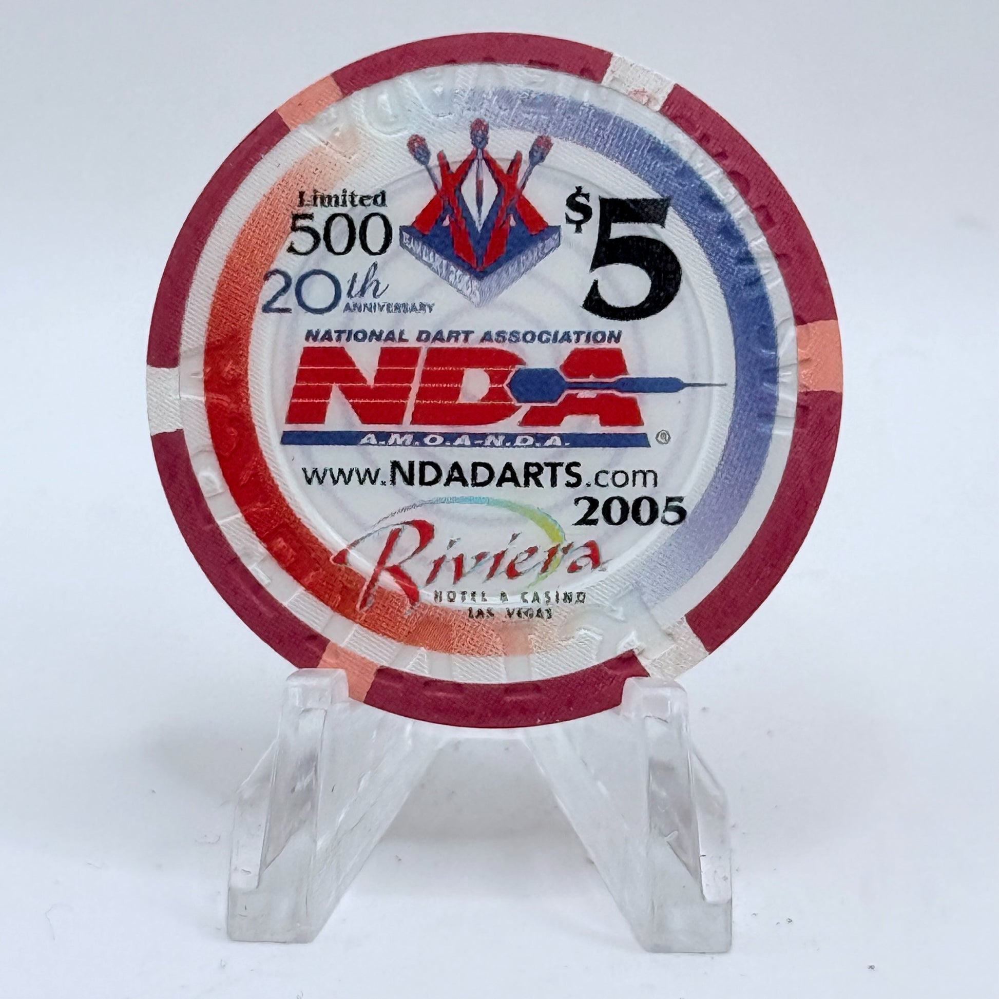 Riviera Las Vegas Nevada 2005 LE $5 Casino Chip E4578
