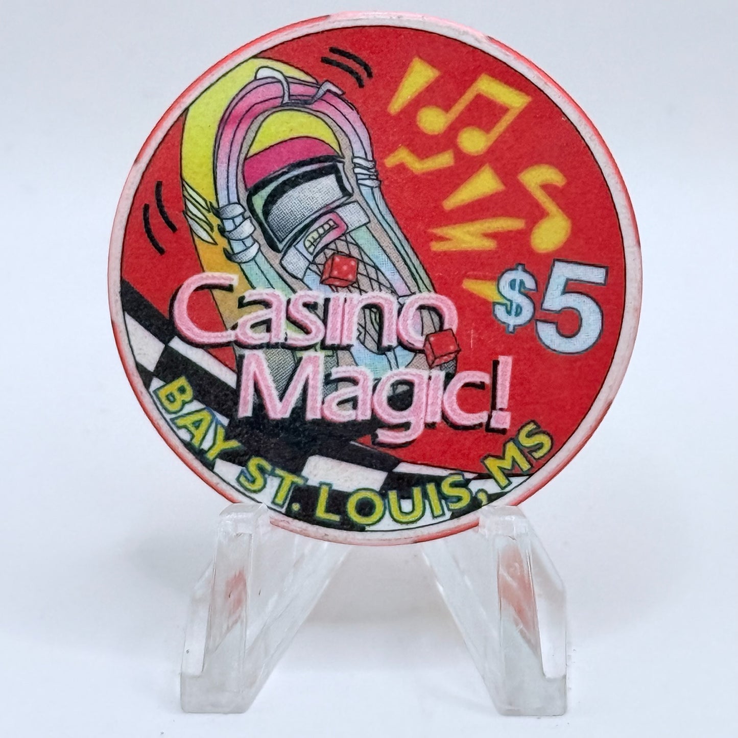 Casino Magic 1996 'Cruisin' The Coast' LE $5 Casino Chip