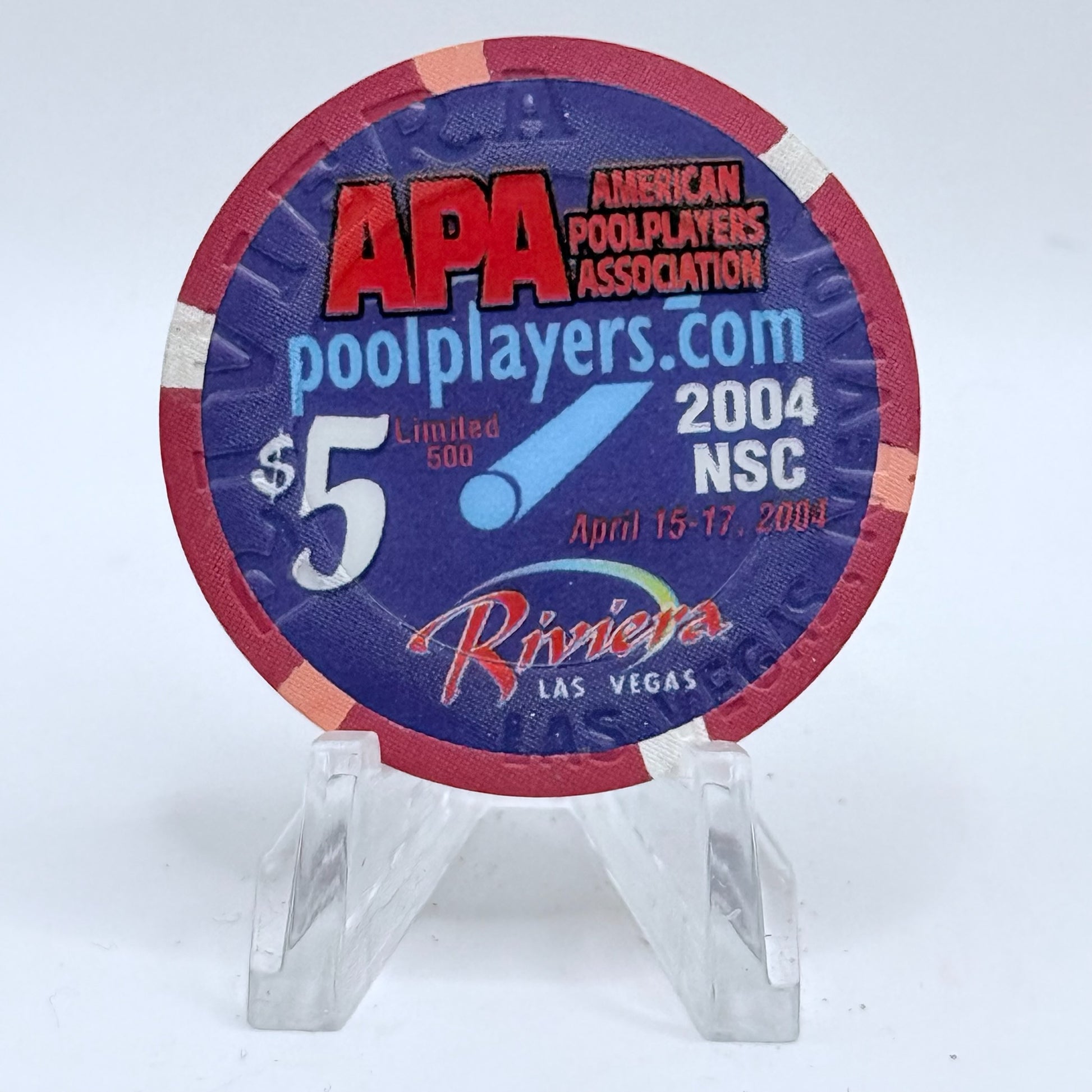 Riviera Las Vegas Nevada 2004 LE $5 Casino Chip D0588