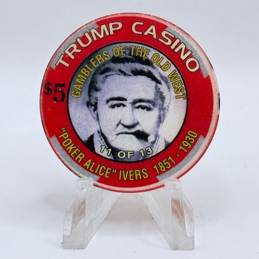 Trump Casino Gary Indiana 'Poker Alice' Series 10 LE $5 Casino Chip