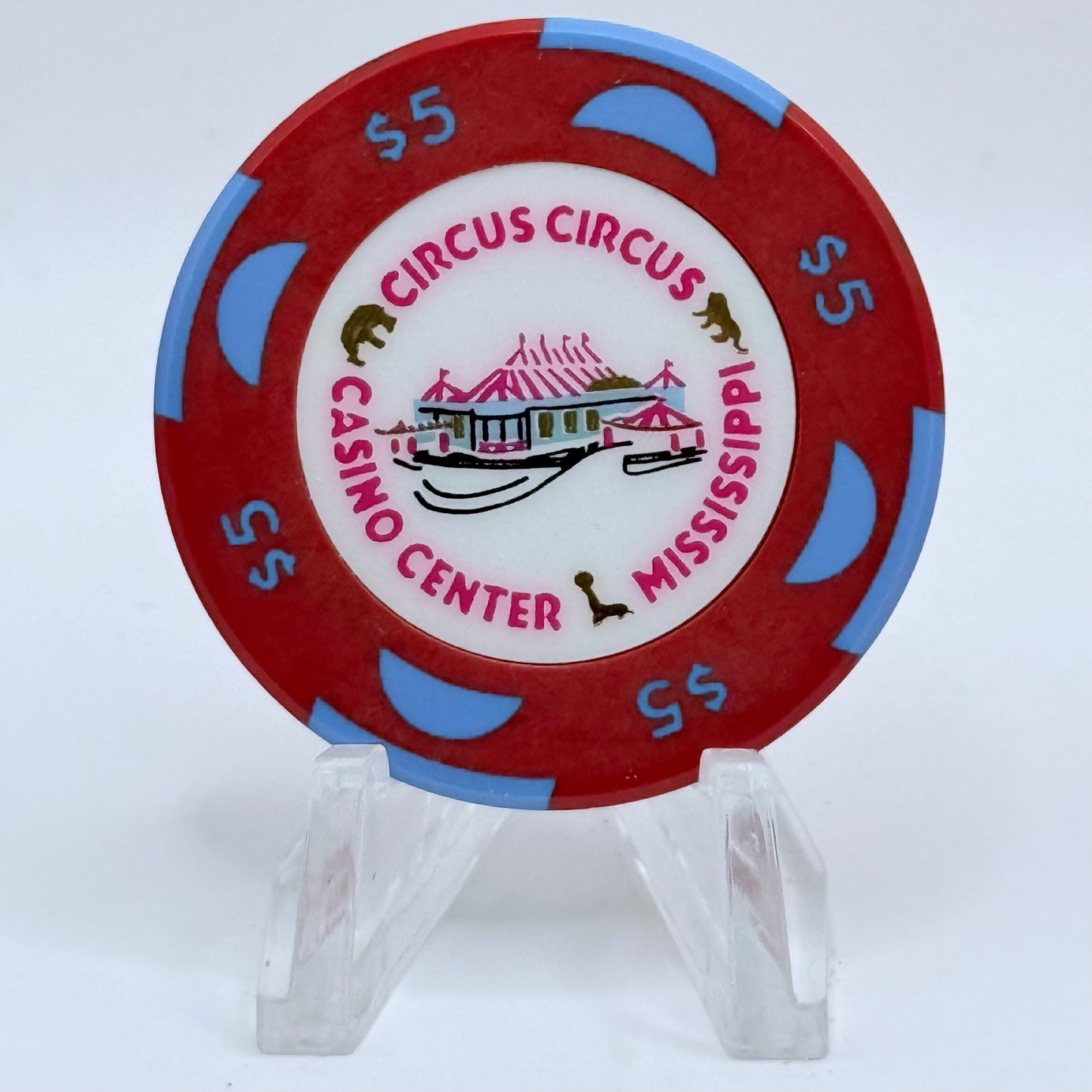 Circus Circus Robinsonville Mississippi 1994 $5 Casino Chip