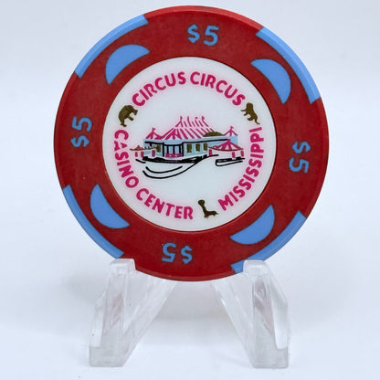 Circus Circus Robinsonville Mississippi 1994 $5 Casino Chip