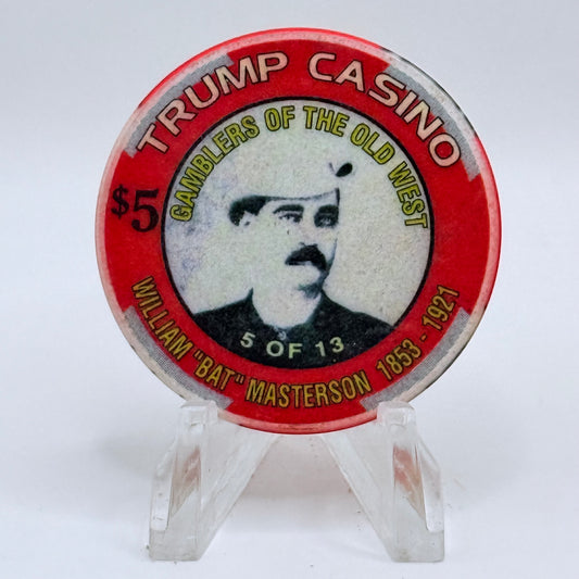 Trump Casino Gary Indiana 'Bat Masterson' Series 10 LE $5 Casino Chip