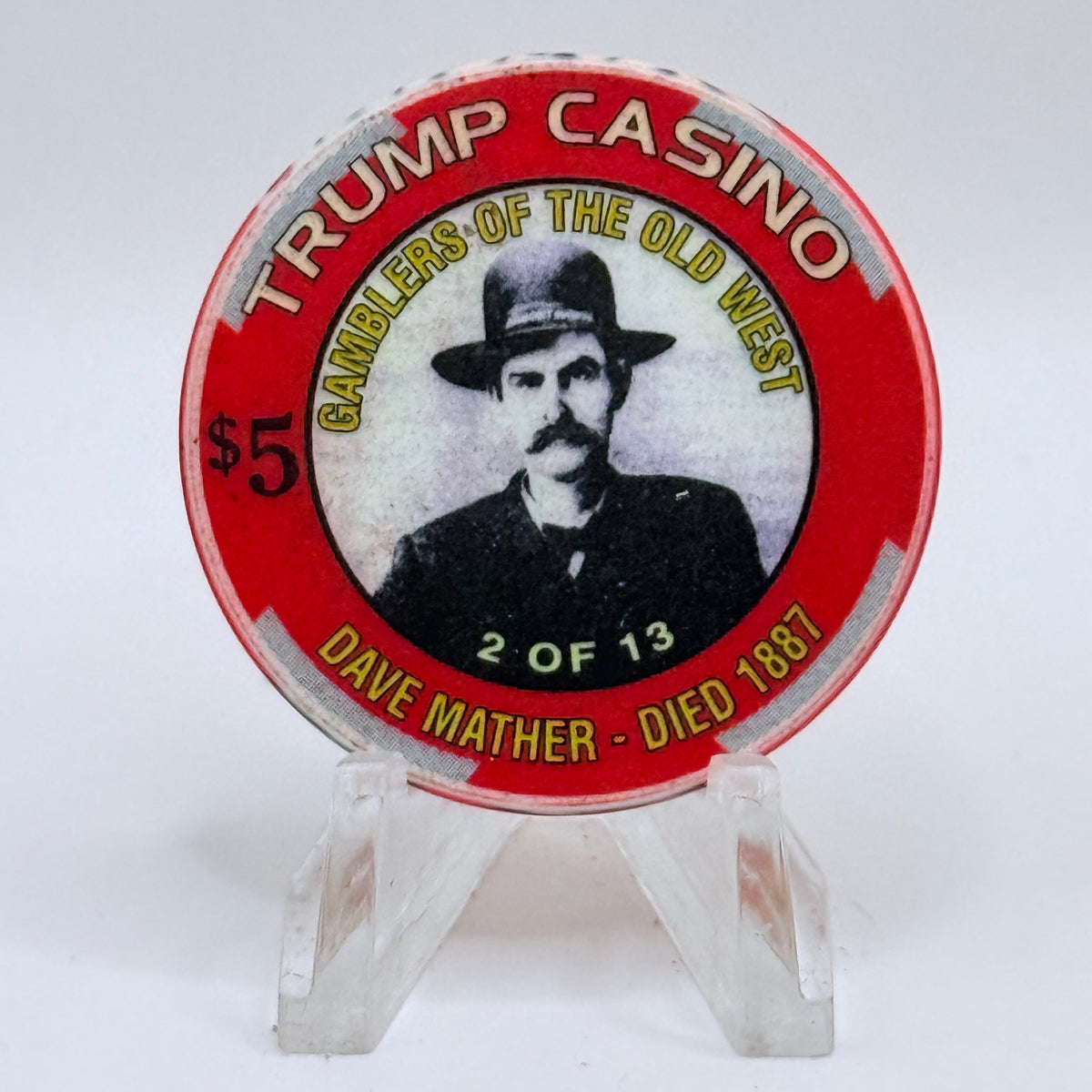 Trump Casino Gary Indiana 'Dave Mather' Series 10 LE $5 Casino Chip