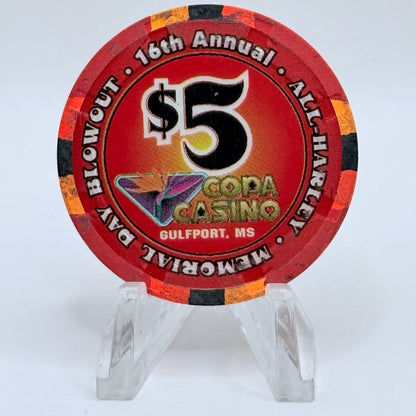 Copa Casino Gulfport Mississippi 1998 'Memorial Day' Series 4 LE $5 Casino Chip