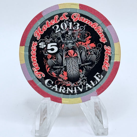 Pioneer Hotel & Gaming Hall Laughlin Nevada 2013 'Carnivale' LE $5 Casino Chip
