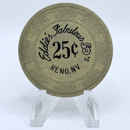 Eddie's Fabulous 50's Reno Nevada 1987 $0.25 Casino Chip N3047
