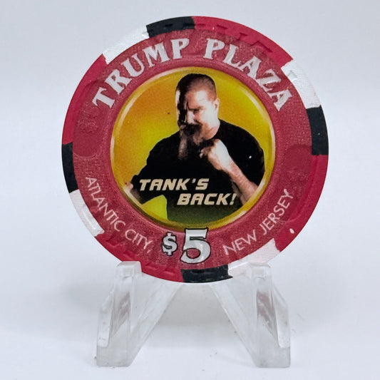 Trump Plaza Atlantic City New Jersey 2003 'Tank's Back! UFC' LE $5 Casino Chip