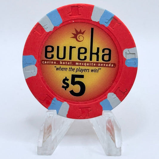 Eureka Casino Mesquite Nevada 2007 $5 Casino Chip E8511
