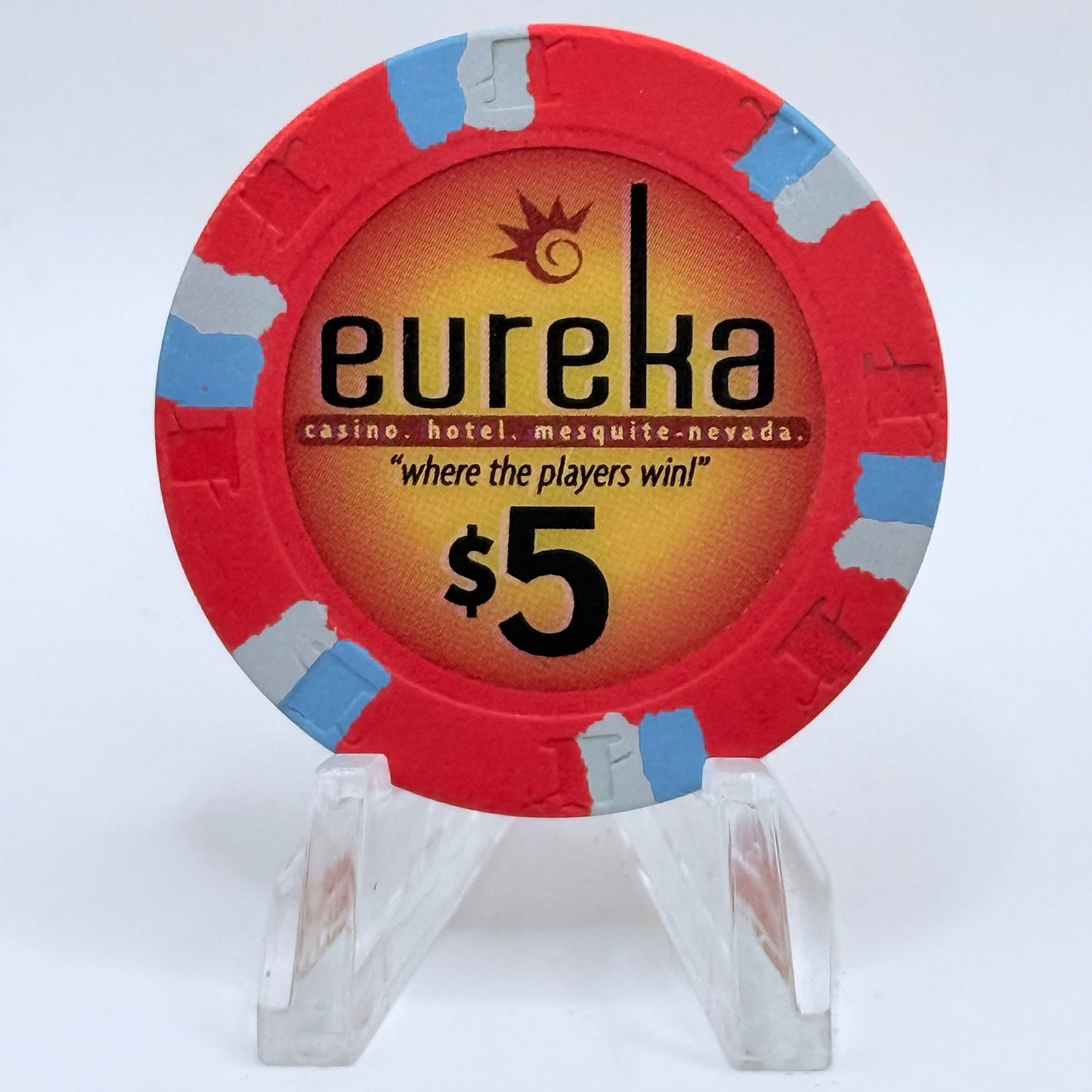 Eureka Casino Mesquite Nevada 2007 $5 Casino Chip E8511